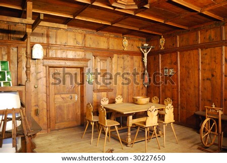 Medieval german rooms interior, Nuernberg, Bavaria, Germany