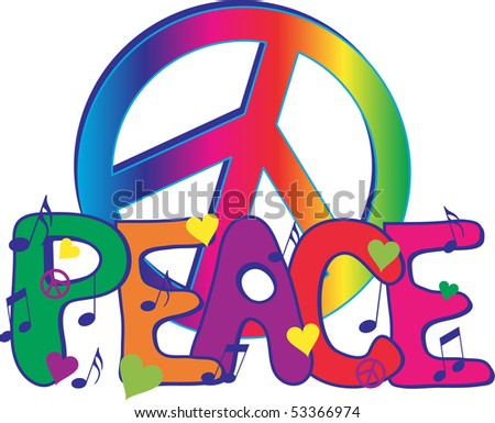 stock photo : PEACE sign and