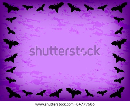 stock photo Bat Frame Bat silhouette on mesh gradient background with 