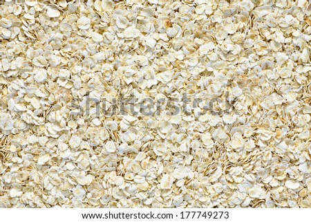 Oat flakes close up raw food texture