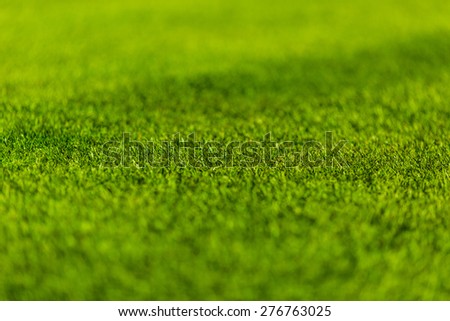 Perfect green soccer pitch ready for the upcoming soccer season.