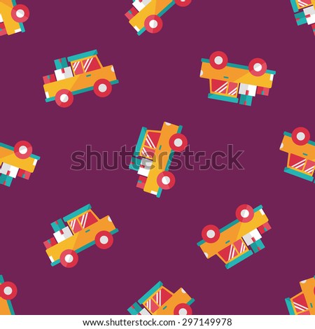 Transportation truck flat icon,eps10 seamless pattern background