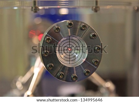 A Laser in a Lab Setup Gets a Target