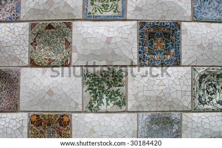 Mosaic from Park Guell, Barcelona