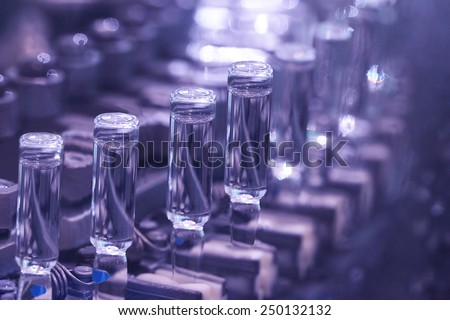 production of medicines in ampoules on automatic lines