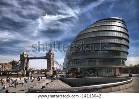 City Hall and Tower Bridge London