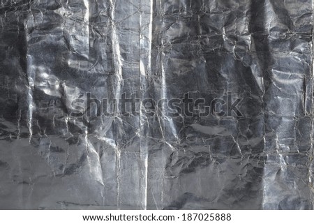 Silver paper foil texture background.