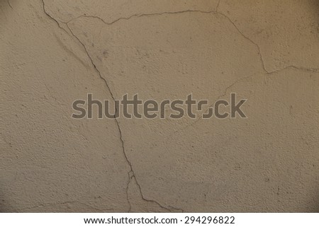 Painted wall with fine homogeneous structure of concrete