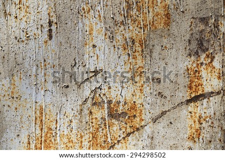 Sheet metal, rust corrosion old textured piece of iron for background