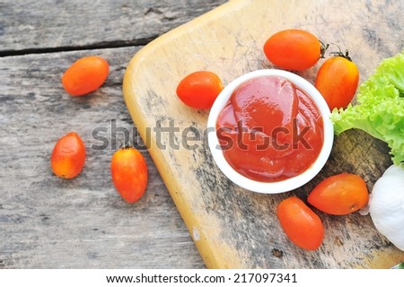 tomatoes paste with ripe tomatoes.