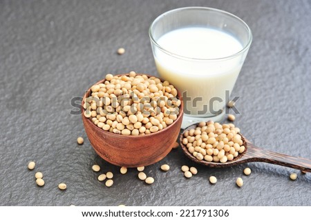 Soybeans and milk.