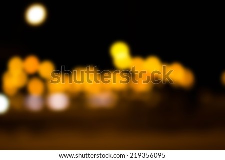 Abstract Crowd and Lights\
