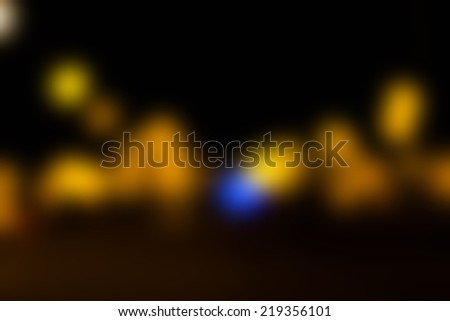 Abstract Crowd and Lights\