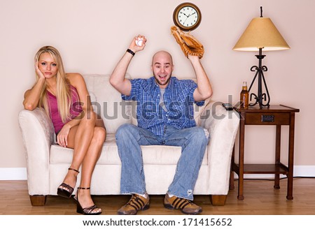 Couple: Girlfriend Bored With Constant Sports On TV