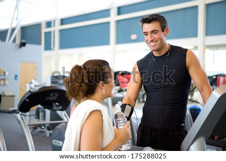 Gym: Man Flirting With Woman While at Gym