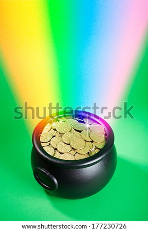 Pot Of Gold: Rainbow Leads to Leprechaun Treasure