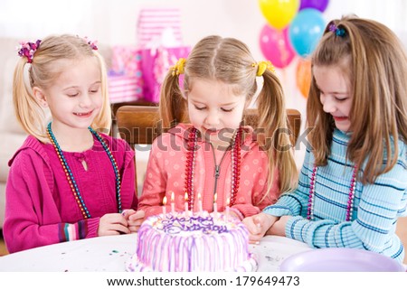 Birthday: Girl Making Birthday Wish