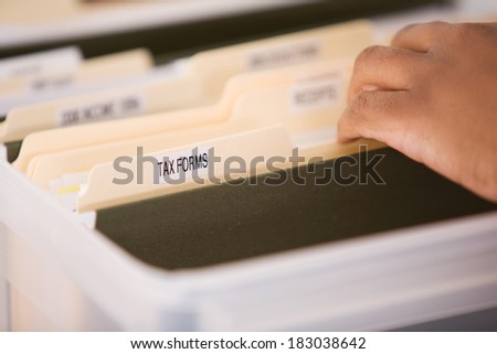 Taxes: Focus On Income File Folder