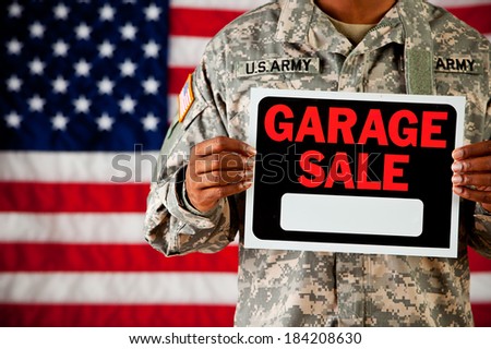 Soldier: Ready To Sell Things At Garage Sale