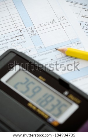 Taxes: Figuring Out Income Amount On Calculator