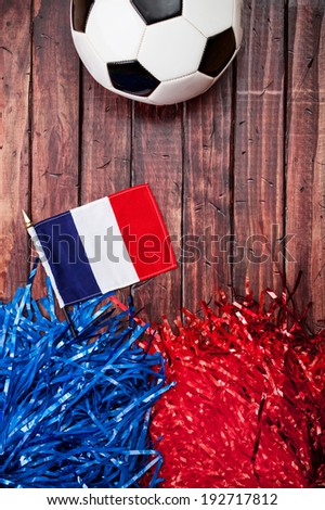 Soccer: France Flag and Ball Background
