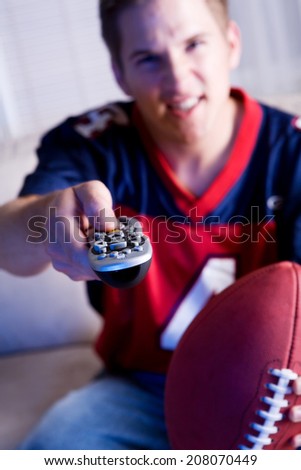 Football: Man Changes Channels To Watch The Big Game