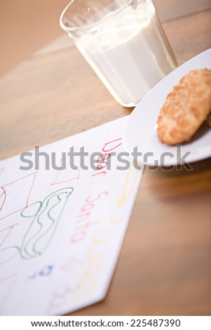 Christmas: Cookies And Letter For Santa