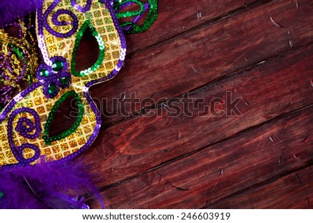 Mardi Gras: Fancy Feathered And Sequined Party Mask