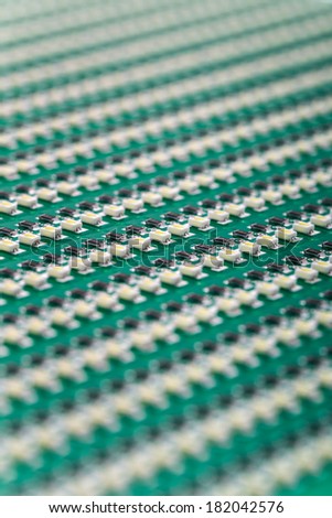 SMD LED on Green PCB, LED lighting, Illumination Elements for Electronic Devices and Industrial Applications