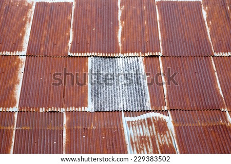galvanized iron roof and the rust
