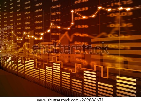 Stock market chart