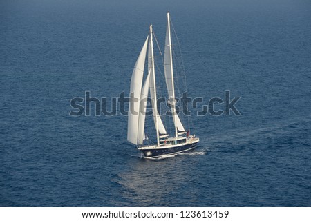 old sailing ship under full sail