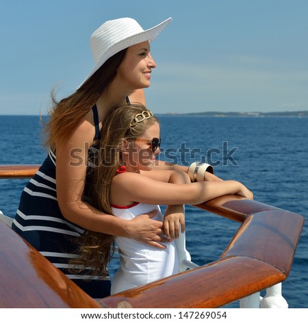 Romantic travel by ship