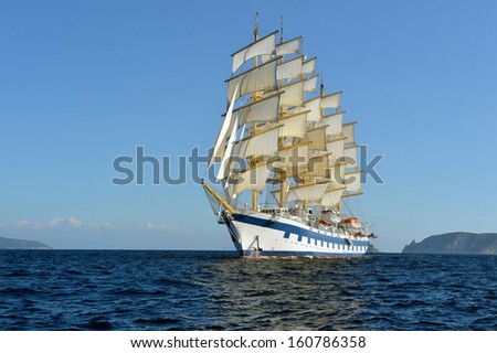 Sailing ship. Series sailing ships of the world
