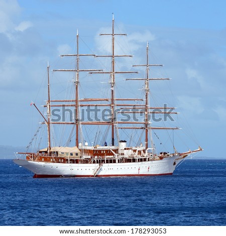 Sailing ship. series of best sailing world