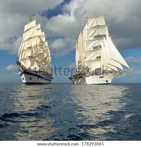 Best sailing cruises.  series of the most beautiful sailing ships of the world
