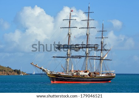Old sailing ship. collection of the best ships of the world