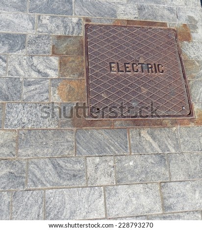 Vintage Electric Utility Plate