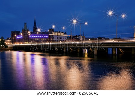Stockholm by night, Sweden, Europe