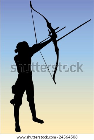 Olympic Archery Silhouette