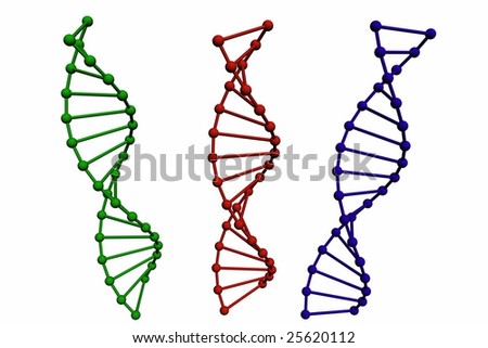 stock photo : 3D model of DNA