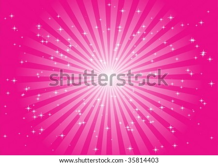 Pink Star Background Stock Vector Illustration 35814403 : Shutterstock