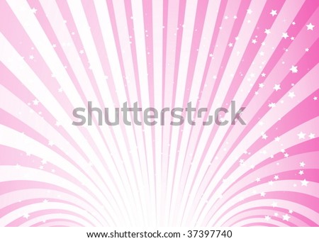 pink star wallpaper. stock vector : Pink star