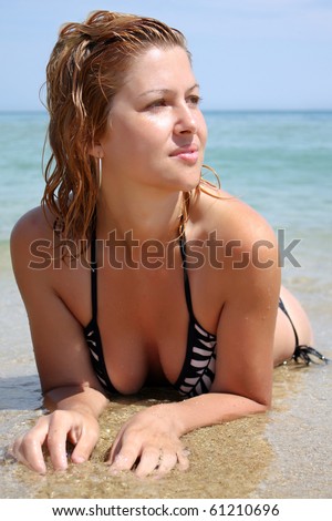 Beauty on the beach - Beautiful woman outdoor portrait
