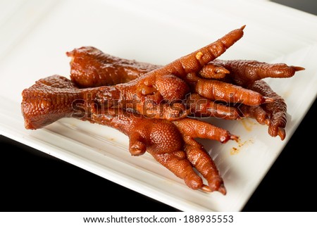 Braised Chicken claw, Chinese cuisine.