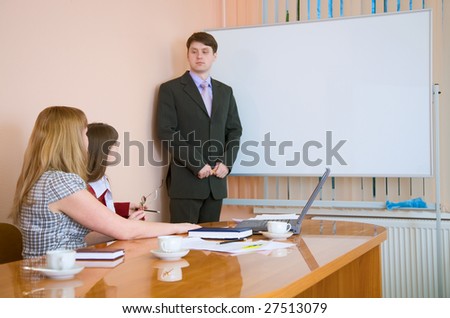 The young man to speak at a meeting