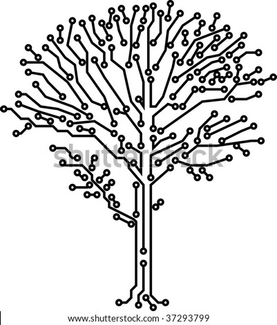 African Tree Vector