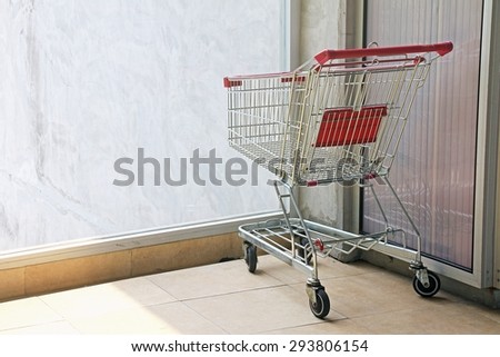 Shopping Cart, Shopping Trolley, Alone, Lonely.