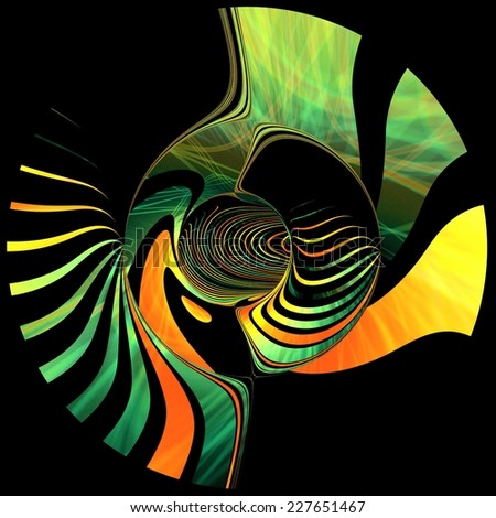 Abstract digital color art work
