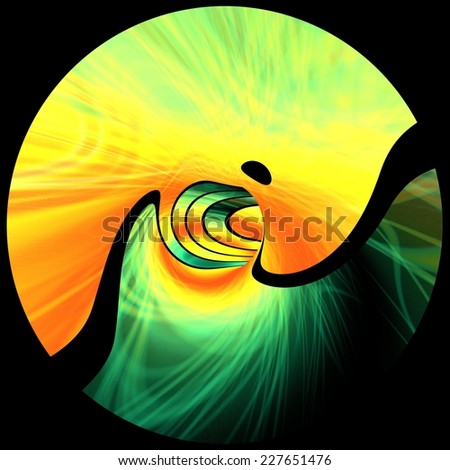Abstract digital color art work